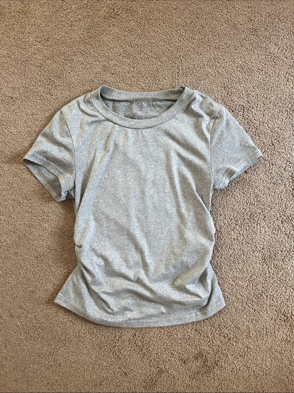 SHEIN Classic Teen Crew Neck Tee - Gray - Picture 1 of 2